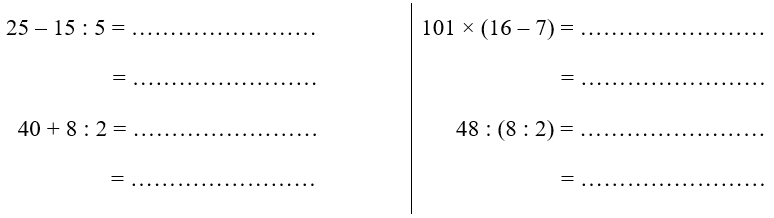 Vở bài tập Toán lớp 3 Tập 2 trang 108, 109, 110, 111 Em ôn lại những gì đã học - Cánh diều (ảnh 1)