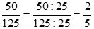 Rút gọn về phân số tối giản: a) 90/27 b) 50/125