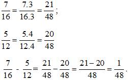 Quy đồng mẫu các phân số sau: a) 5/12 và 7/15 b) 2/7; 4/9 và 7/12