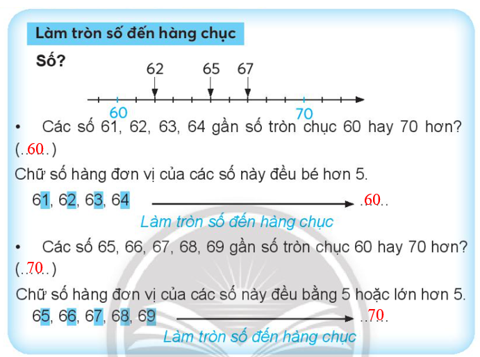 Vở bài tập Toán lớp 3 (Chân trời) Tập 1 trang 38 Bài 21: Làm tròn số - Chân trời sáng tạo (ảnh 1)