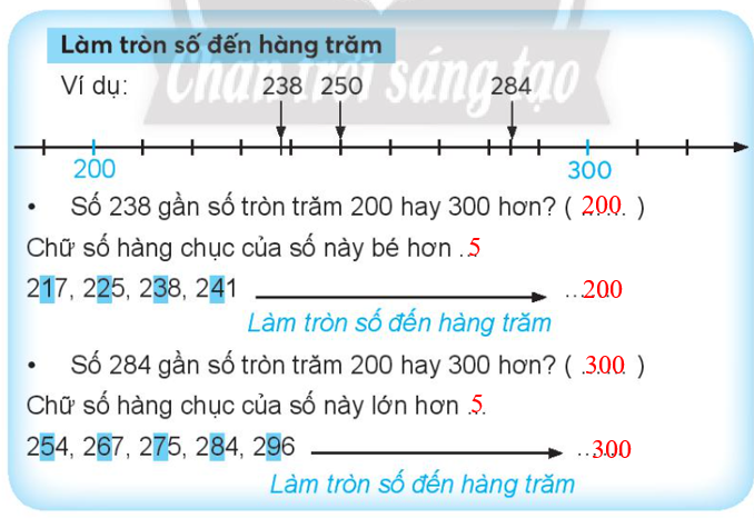 Vở bài tập Toán lớp 3 (Chân trời) Tập 1 trang 38 Bài 21: Làm tròn số - Chân trời sáng tạo (ảnh 1)
