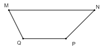 Cho hình thang MNPQ, MN // PQ, MN = 2PQ. Phát biểu nào sau đây là đúng