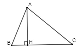 Cho tam giác nhọn ABC, kẻ đường cao AH. Chứng minh rằng