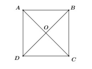 Cho hình vuông ABCD tâm O. Đẳng thức nào sau đây là đúng ?  (ảnh 1)