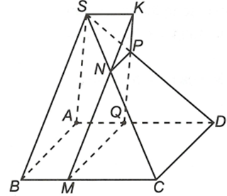 Cho hình chóp S.ABCD đáy ABCD là hình bình hành. sao cho MN // BS, NP // CD, MQ // CD a) Chứng minh PQ // SA (ảnh 1)