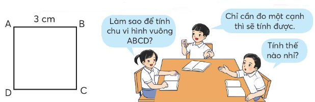 Lý thuyết Chu vi hình vuông (Chân trời sáng tạo 2022) hay, chi tiết | Toán lớp 3 (ảnh 1)