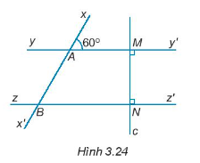 Sách bài tập Toán 7 Bài 10: Tiên đề Euclid. Tính chất của hai đường thẳng song song - Kết nối tri thức (ảnh 1)