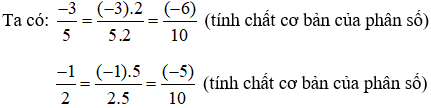 Tương tự HĐ1, em hãy quy đồng mẫu hai phân số