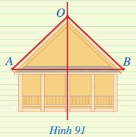 Giải Toán 7 Bài 9 (Cánh diều): Đường trung trực của một đoạn thẳng (ảnh 1)