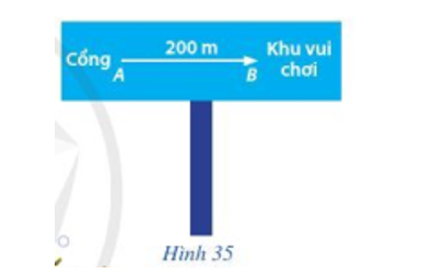 Trong công viên, để chỉ dẫn hướng đi và khoảng cách từ công đến khu vui chơi của trẻ em, người ta vẽ đoạn thẳng có (ảnh 1)