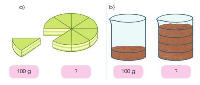 Ước lượng rồi nêu cân nặng phù hợp với mỗi trường hợp sau (ảnh 1)