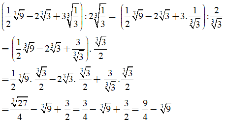 Bài tập: Căn bậc ba - Bài tập Toán lớp 9 chọn lọc có đáp án, lời giải chi tiết