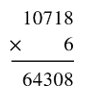  Điền số còn thiếu vào ô trống Thừa số 10 718 Thừa số 6 Tích ?  (ảnh 1)