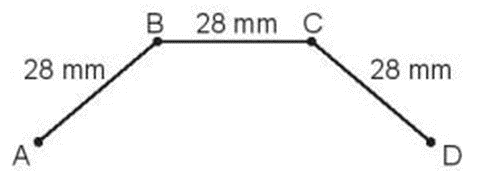 a) Tính độ dài đường gấp khúc ABCD (ảnh 1)