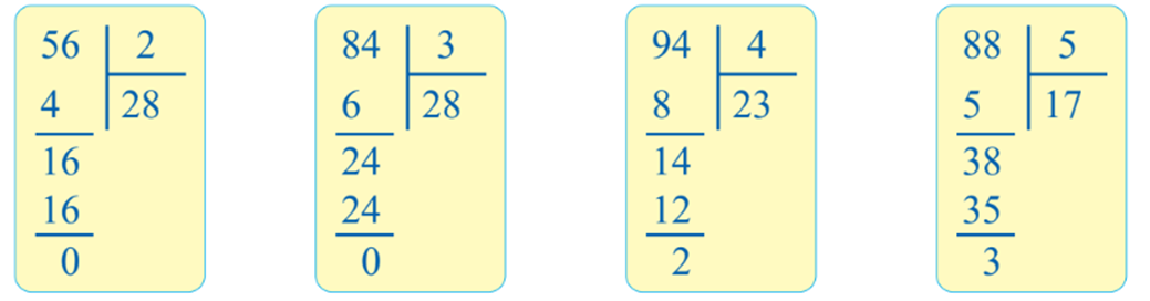 Tính 56 : 2 84 : 3 94 : 4 88 : 5 (ảnh 2)