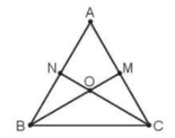 Nêu tên ba điểm thẳng hàng có trong hình bên. (ảnh 1)