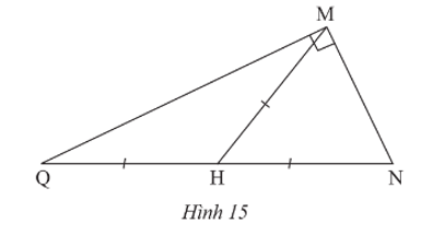 Cho Hình 15. Vẽ thêm điểm P để tứ giác MNPQ là hình chữ nhật. (ảnh 1)