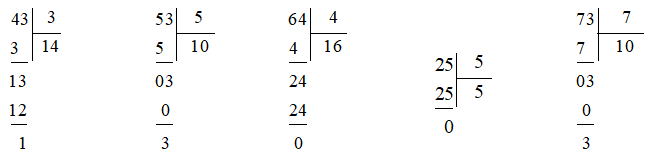 Tìm các phép chia có số dư là 3. (ảnh 2)