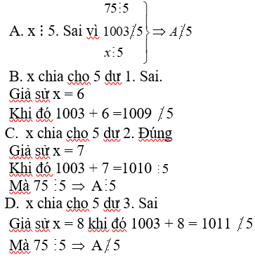 Dạng bài tập về Tính chất chia hết của một tổng cực hay, có lời giải | Toán lớp 6