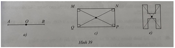 Bài tập trắc nghiệm Hình có tâm đối xứng có đáp án | Toán lớp 6 Kết nối tri thức