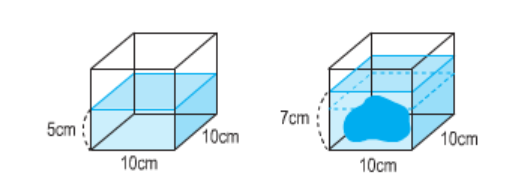 Tính thể tích của viên đá trong hình sau: A. 1 200 cm3; B. 500 cm3; C. 700 cm3; D. 200 cm3. (ảnh 1)