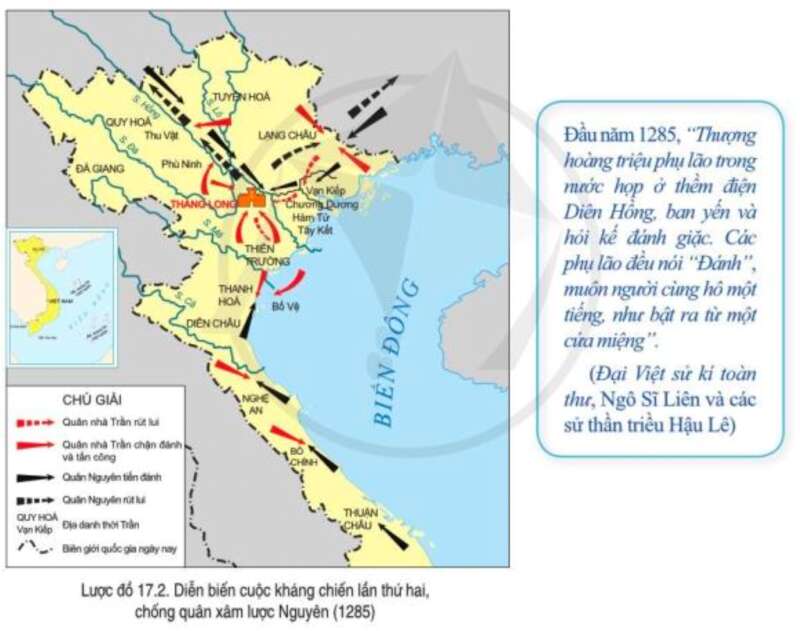 Lịch Sử 7 Bài 17: Ba lần kháng chiến chống quân xâm lược Mông-Nguyên của nhà Trần (thế kỉ XIII) | Cánh diều (ảnh 2)