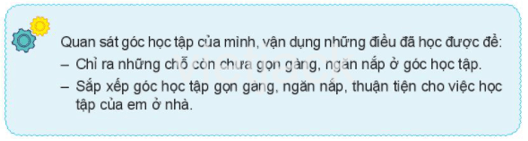 Bài 1: Góc học tập của em