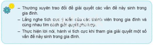 Bài 2: Giải quyết một số vấn đề nảy sinh trong gia đình