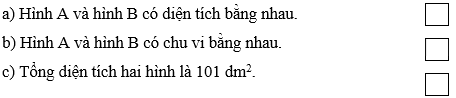 Vở bài tập Toán lớp 4 (Chân trời) Chân trời sáng tạo Bài 20: Đề-xi-mét vuông
