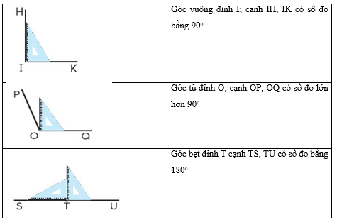 Vở bài tập Toán lớp 4 (Chân trời) Chân trời sáng tạo Bài 30: Đo góc - Góc nhọn, góc tù, góc bẹt