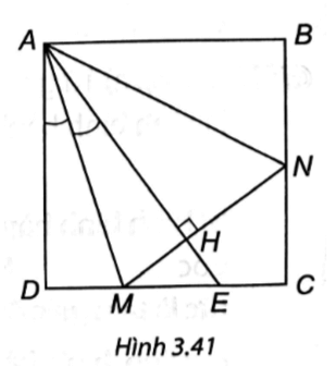 Cho hình vuông ABCD. Lấy một điểm E trên cạnh CD