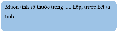 Vở bài tập Toán lớp 4 (Chân trời) Chân trời sáng tạo Bài 6: Bài toán liên quan đến rút về đơn vị