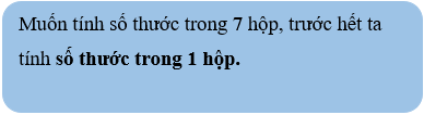 Vở bài tập Toán lớp 4 (Chân trời) Chân trời sáng tạo Bài 6: Bài toán liên quan đến rút về đơn vị