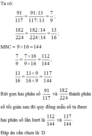 Bài tập Ôn tập Khái niệm về phân số. Tính chất cơ bản của phân số Toán lớp 5 có lời giải