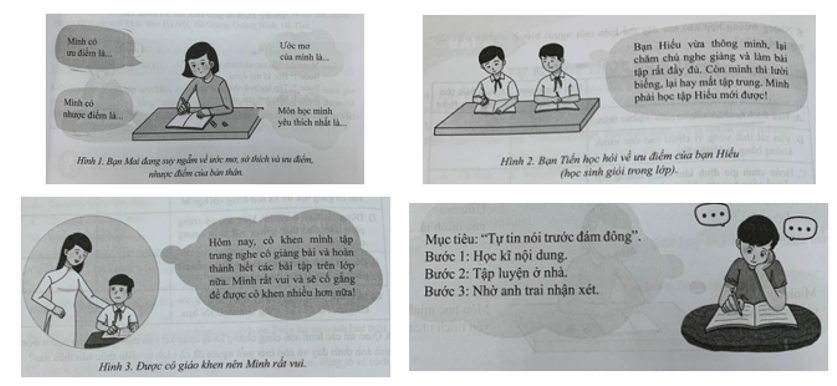 Quan sát các hình ảnh cùng những lời tự nhận xét bản thân (ảnh 1)