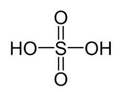 Dựa vào cấu tạo cho biết phân tử sulfuric acid có khả năng cho bao nhiêu proton