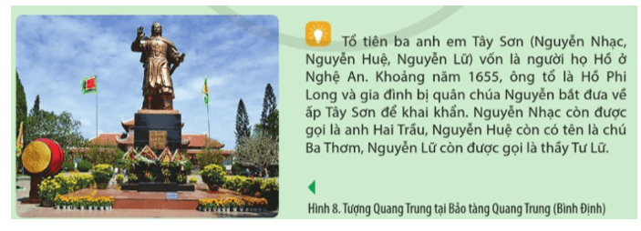 Đọc thông tin, tư liệu kết hợp quan sát Hình 8 trình bày bối cảnh lịch sử của phong trào Tây Sơn