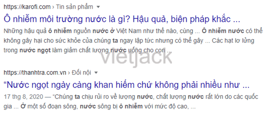 Nguồn nước ngọt ở Việt Nam đang suy giảm về số lượng và bị ô nhiễm nghiêm trọng