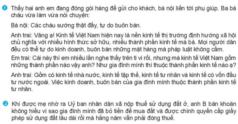 Pháp luật 10 Bài 17: Nội dung cơ bản của Hiến pháp về kinh tế, văn hóa, xã hội, giáo dục, khoa học, công nghệ, môi trường | Kết nối tri thức (ảnh 1)