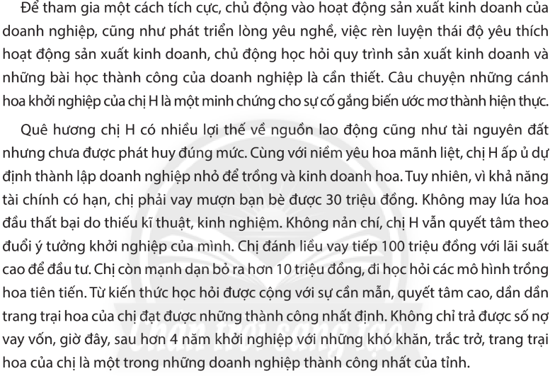 Chuyên đề Kinh tế pháp luật 10 Bài 5 (Chân trời sáng tạo): Tổ chức hoạt động của doanh nghiệp nhỏ  (ảnh 1)