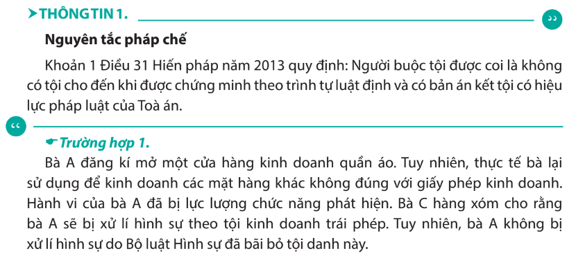 Chuyên đề Kinh tế pháp luật 10 Bài 6 (Chân trời sáng tạo): Khái quát về pháp luật hình sự  (ảnh 1)