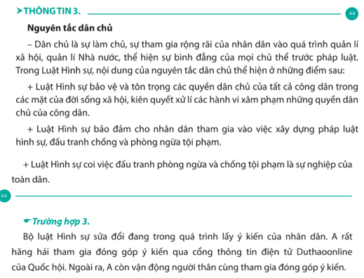 Chuyên đề Kinh tế pháp luật 10 Bài 6 (Chân trời sáng tạo): Khái quát về pháp luật hình sự  (ảnh 1)