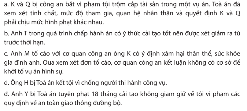 Chuyên đề Kinh tế pháp luật 10 Bài 6 (Chân trời sáng tạo): Khái quát về pháp luật hình sự  (ảnh 1)