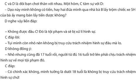 Chuyên đề Kinh tế pháp luật 10 Bài 6 (Chân trời sáng tạo): Khái quát về pháp luật hình sự  (ảnh 1)