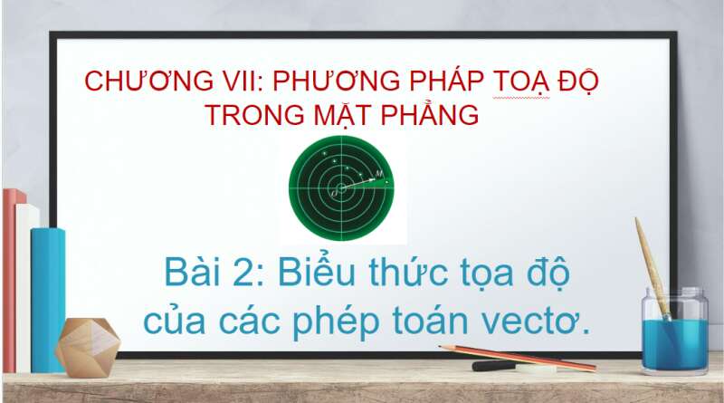 Bài giảng điện tử Biểu thức tọa độ của các phép toán vectơ | Giáo án PPT Toán 10 Cánh diều (ảnh 1)