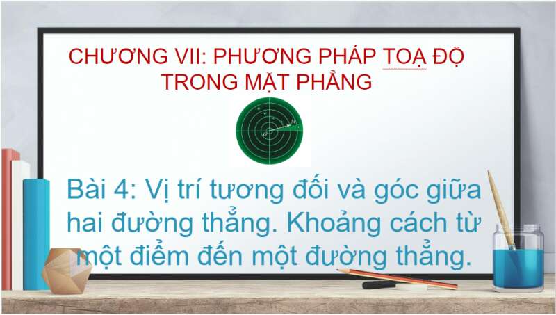 Bài giảng điện tử Vị trí tương đối và góc giữa hai đường thẳng. Khoảng cách từ một điểm đến một đường thẳng | Giáo án PPT Toán 10 Cánh diều (ảnh 1)