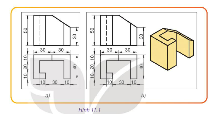 Công nghệ 10 Bài 11: Hình chiếu trục đo | Kết nối tri thức (ảnh 1)