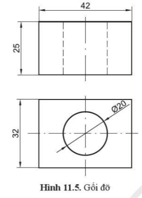 Giải Công nghệ 10 Bài 11: Hình chiếu trục đo - Cánh diều (ảnh 1)