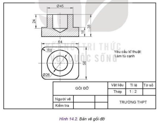 Lý thuyết Công Nghệ 10 Bài 14: Bản vẽ cơ khí - Kết nối tri thức (ảnh 1)