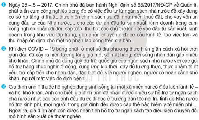 Kinh tế 10 Bài 5: Ngân sách nhà nước | Kết nối tri thức (ảnh 6)